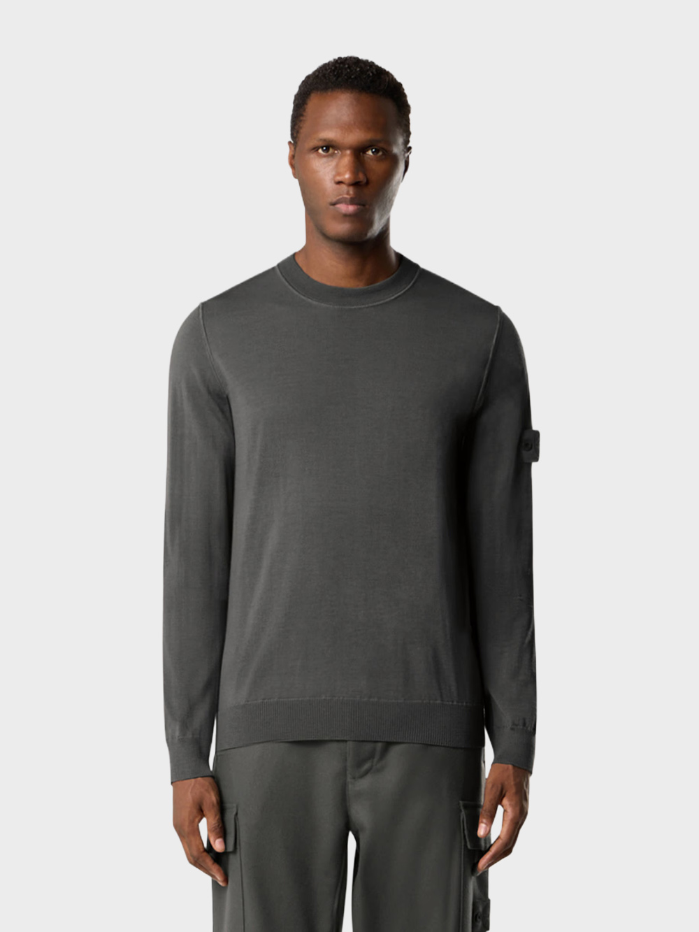 Stone-Island-Crewneck-Jumper-Grijs Stone-Island-Crewneck-Jumper-Grijs