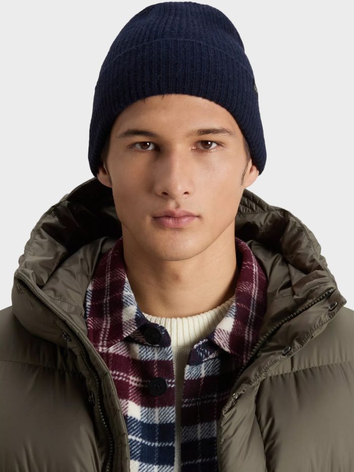 Woolrich-Wolmix-Muts-Blauw-model