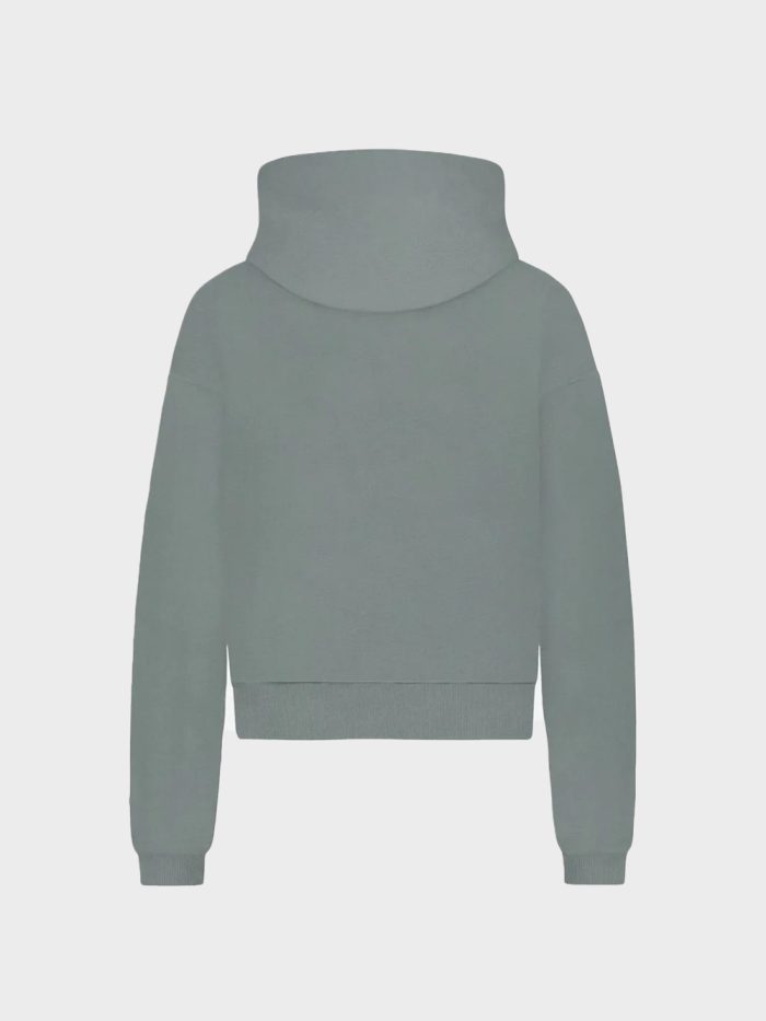Flâneur Hoodie Logo Zip Up Groen - Afbeelding 2
