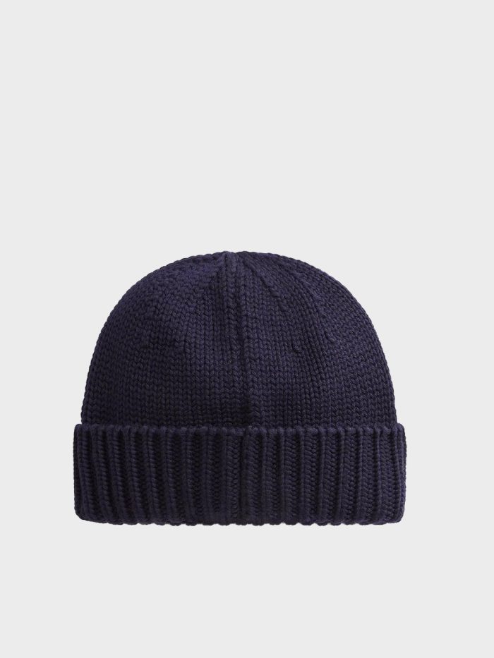 Woolrich Beanie Logo Blauw - Afbeelding 3