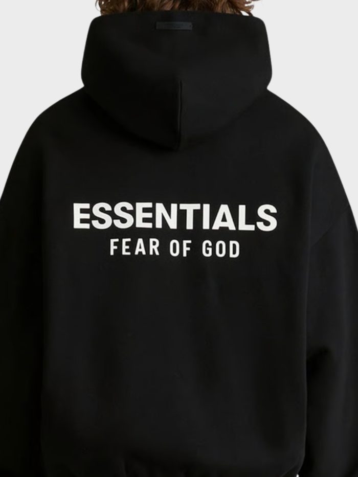 Essentials Hoodie Zwart - Afbeelding 2