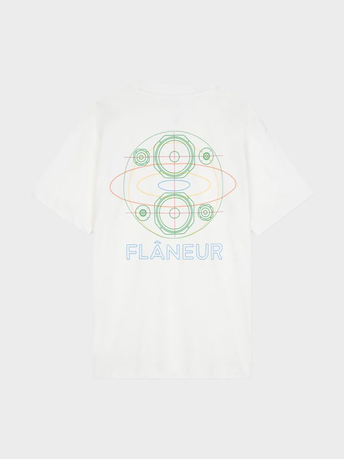 Flâneur Speaker T-Shirt Wit - Afbeelding 3