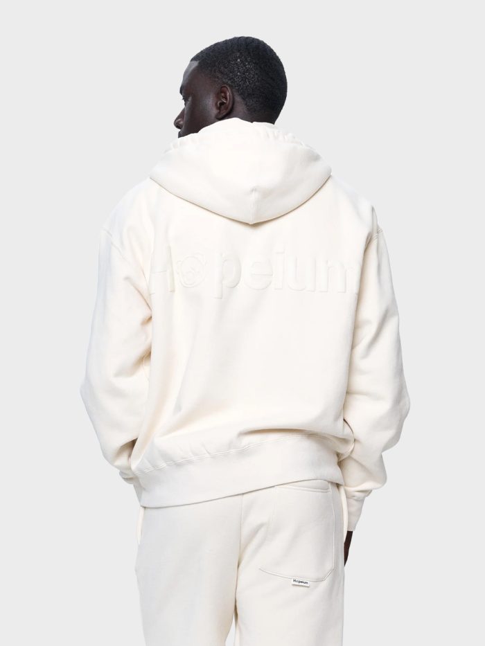 Hopeium Logo Hooded Zip Ecru - Afbeelding 2