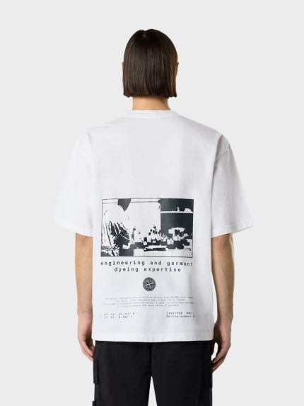 Stone-Island-Lab-Print-T-Shirt-Wit