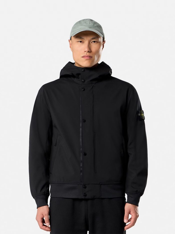 Stone Island Light Softshell Jacket Zwart - Afbeelding 3