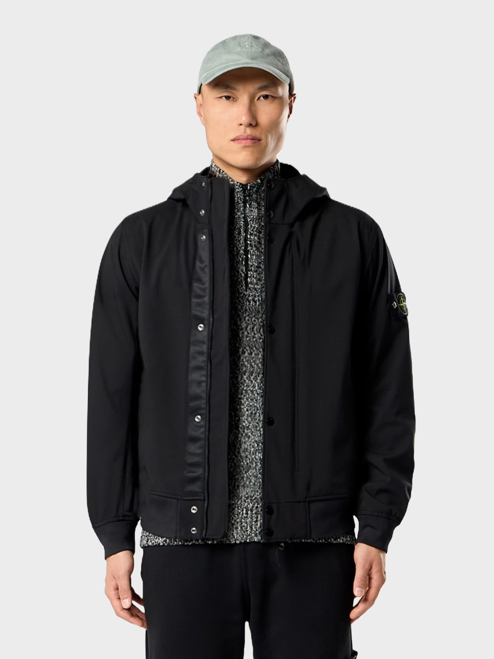 Stone-Island-Light-Softshell-Jacket-Zwart-open Stone Island Light Softshell Jacket