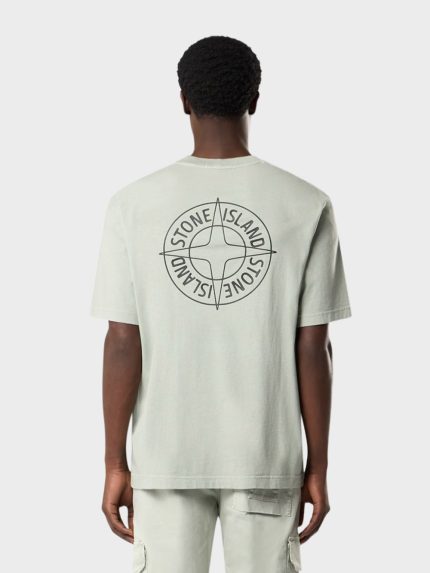 Stone-Island-Outline-Compass-T-Shirt-Groen