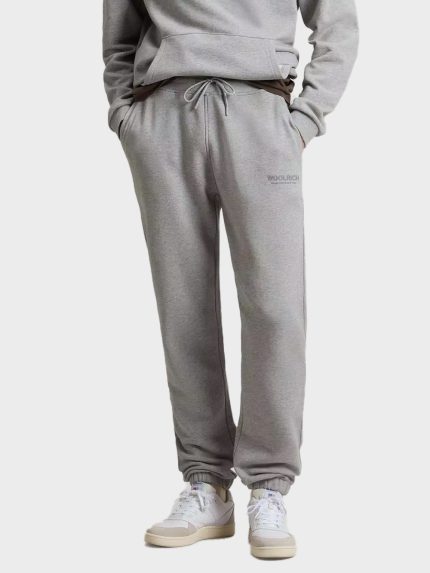Woolrich-Fleece-Sweatpant-Grijs