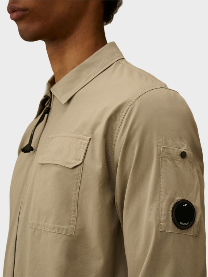 CP Company Zip Overshirt Lichtgrijs - Afbeelding 2