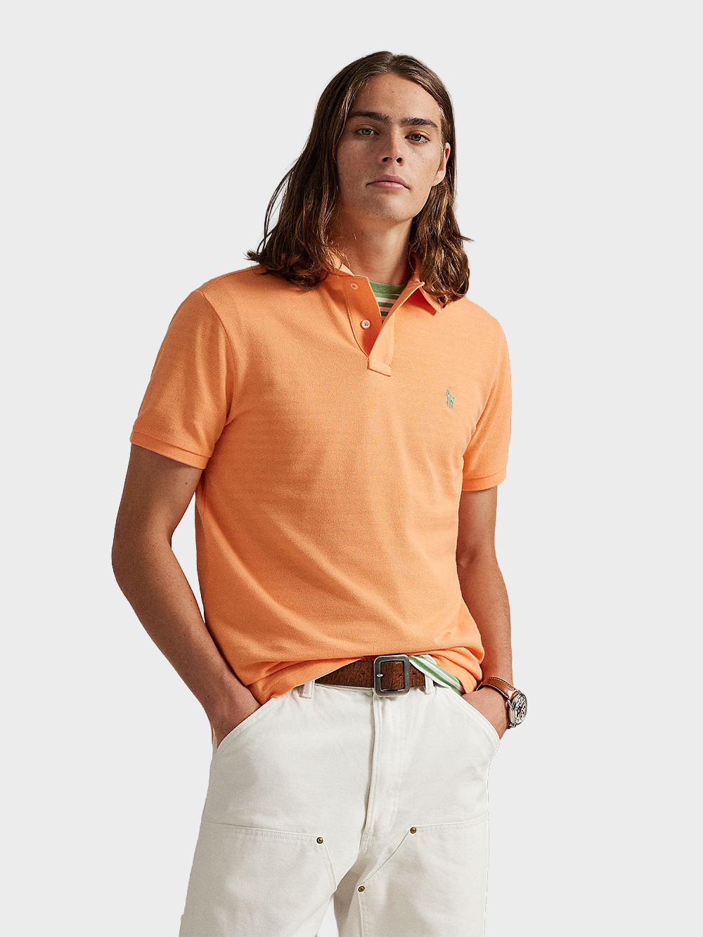Ralph-Lauren-Iconic-Mesh-Polo-Oranje Ralph-Lauren-Iconic-Mesh-Polo-Oranje