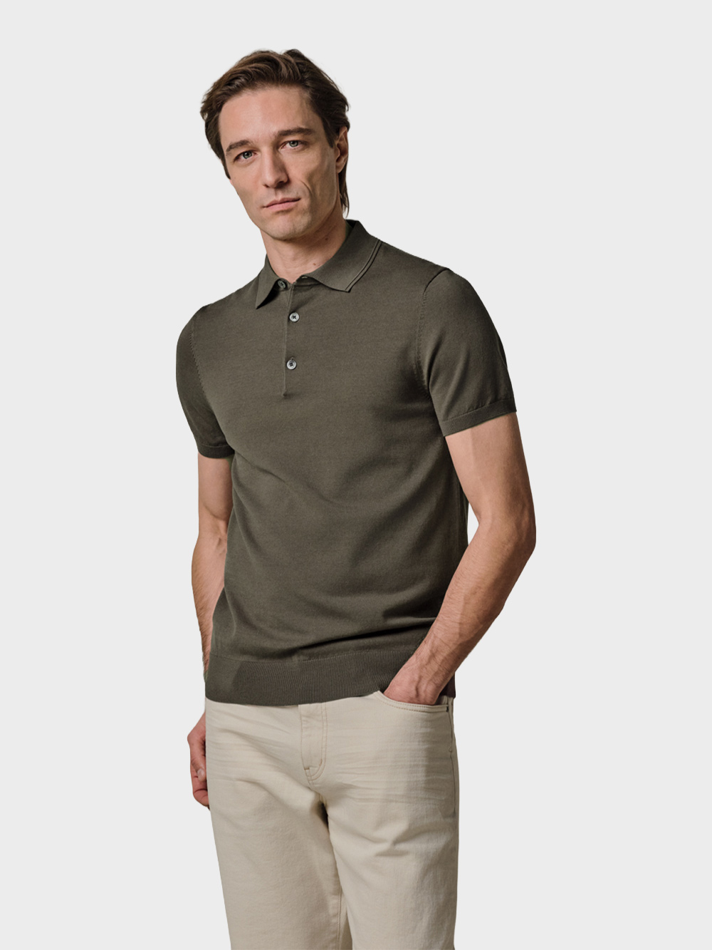 Profuomo-Luxury-Basic-Polo-Bruin Profuomo-Luxury-Basic-Polo-Bruin