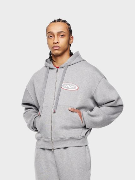 Four Amsterdam Reconstructed Hoodie Grijs front