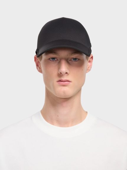 Flaneur-Badge-Seamless-Cap-Zwart
