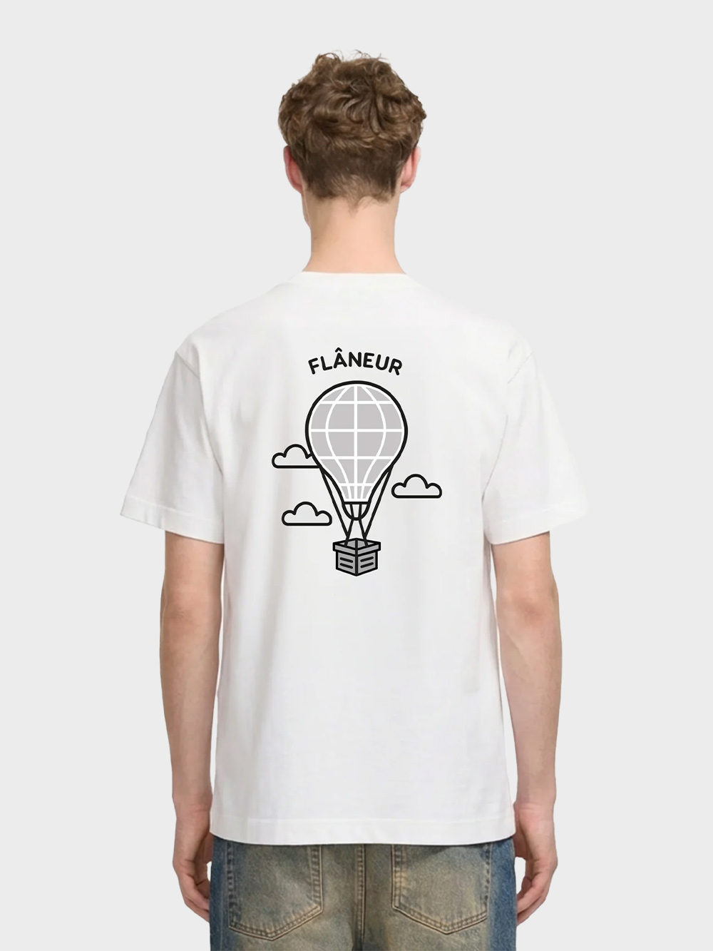Flaneur-Balloon-T-Shirt-Wit Flaneur-Balloon-T-Shirt-Wit