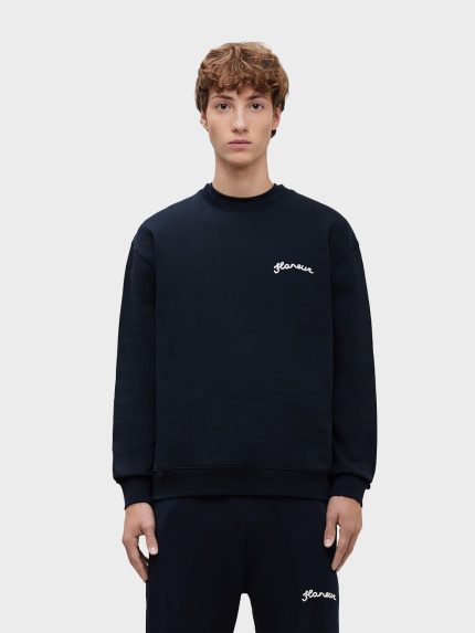 Flaneur-Signature-Sweater-Blauw