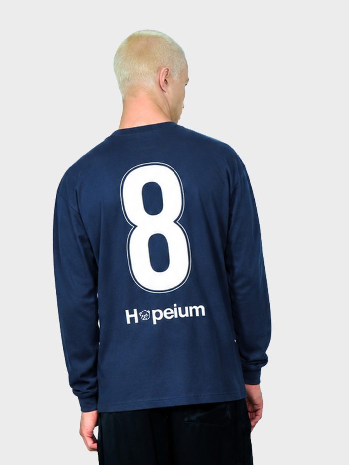 Hopeium Gandhi Tee Blauw - Afbeelding 2
