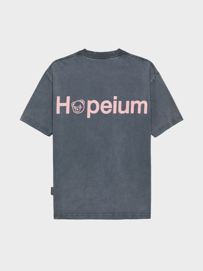 Hopeium Logo Tee Grijs - Afbeelding 2