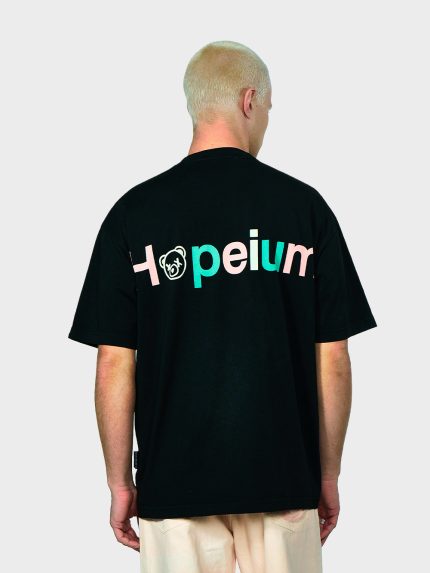 Hopeium Logo Tee Zwart