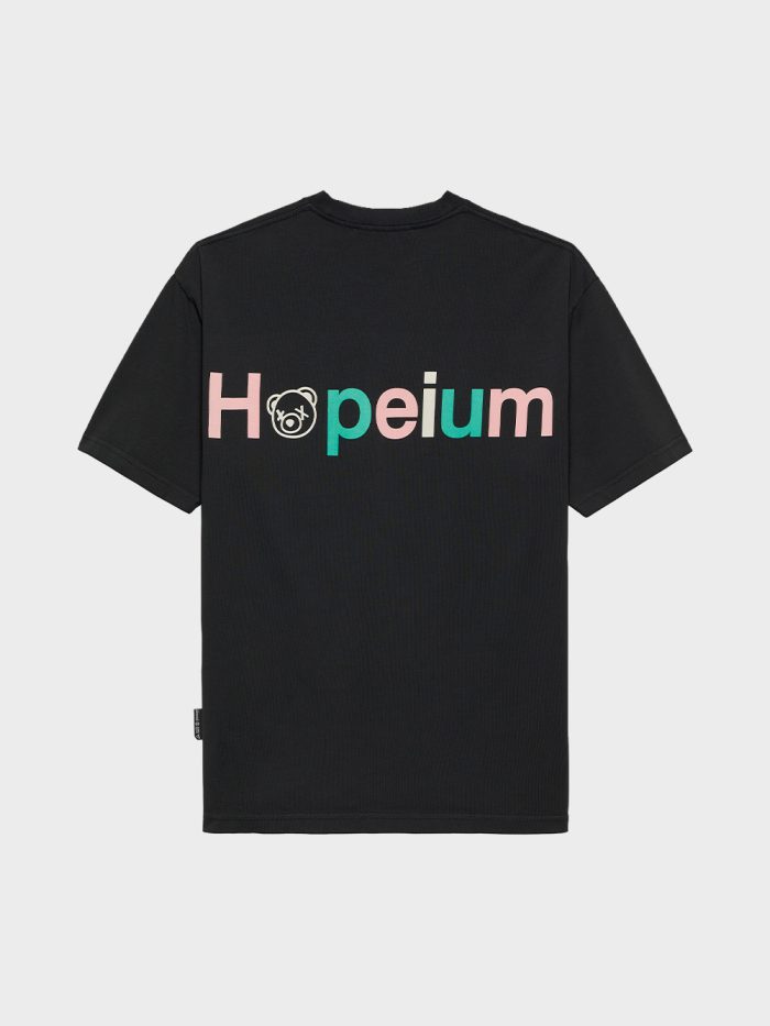 Hopeium Logo Tee Zwart - Afbeelding 4