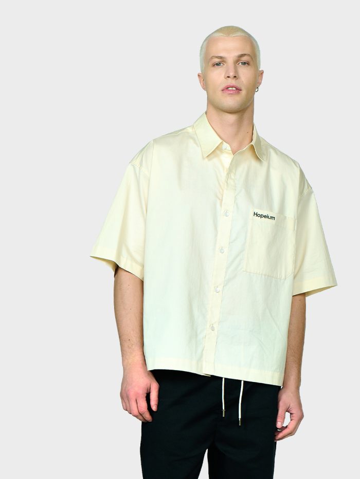 Hopeium Poplin Shirt Beige - Afbeelding 4