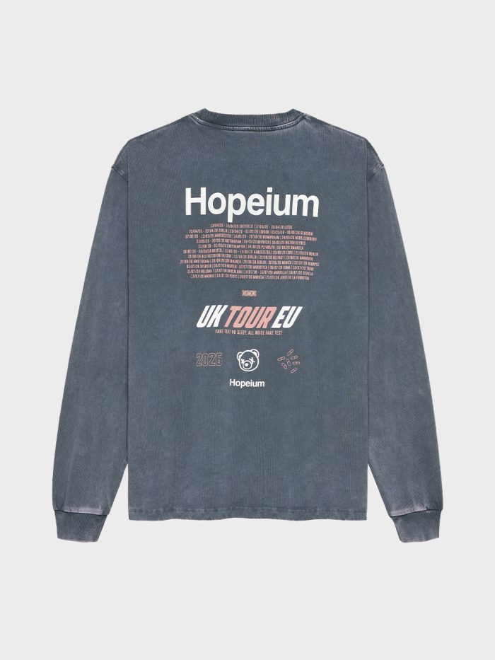 Hopeium Tour Tee Grijs - Afbeelding 2