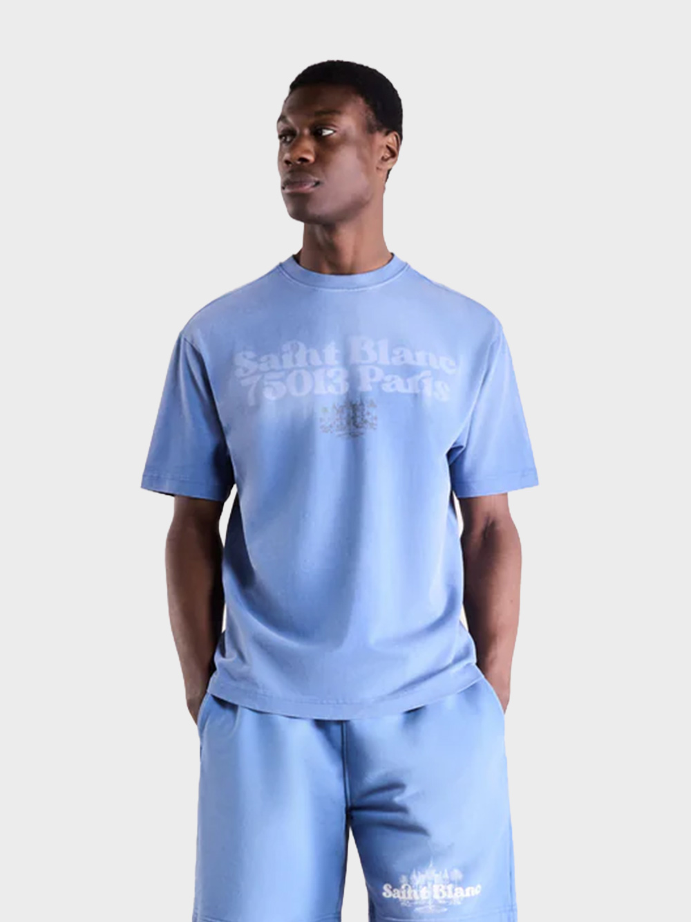Saint-Blanc-Postcode-T-Shirt-Blauw Saint-Blanc-Postcode-T-Shirt-Blauw