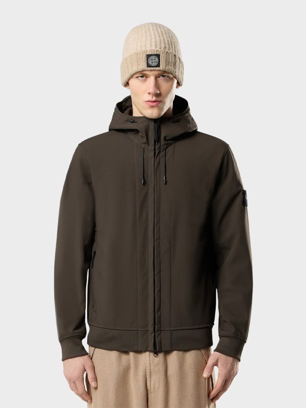 Stone-Island-Biker-Jacket-Donkergroen