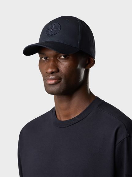 Stone-Island-Compass-Baseball-Cap-Zwart