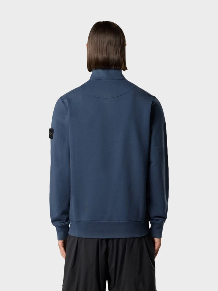 Stone Island Halfzip Sweatshirt Blauw - Afbeelding 4