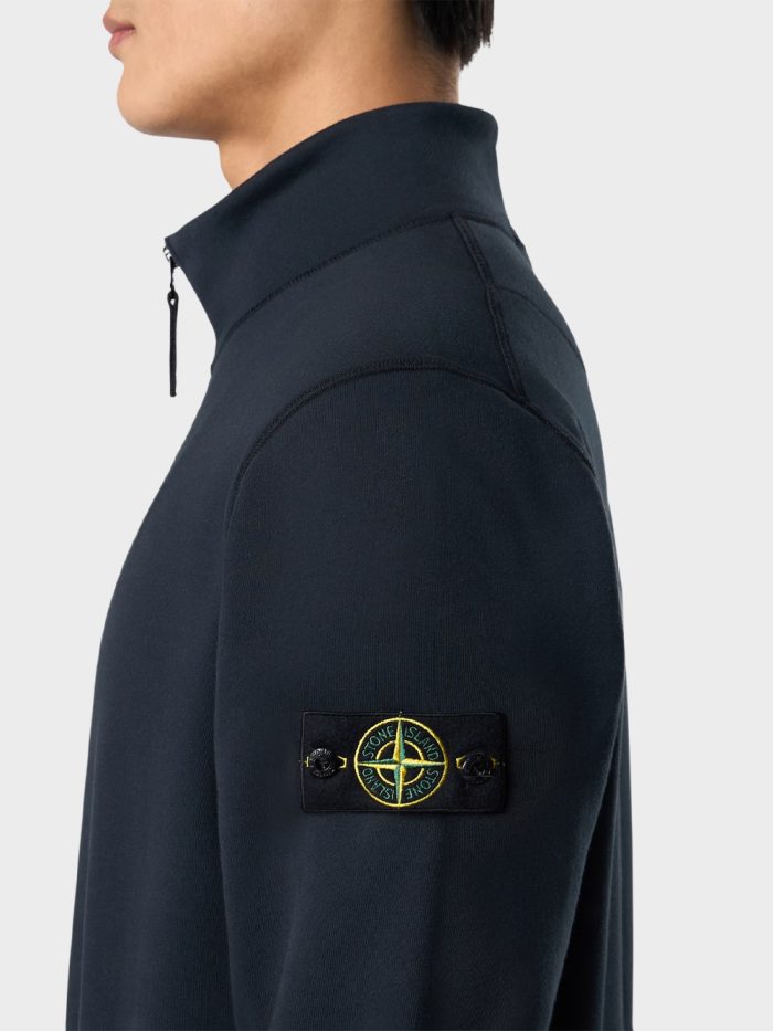 Stone Island Halfzip Sweatshirt Donkerblauw