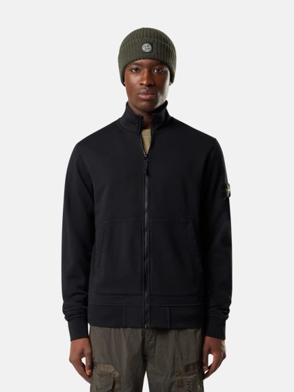 Stone-Island-Zip-Up-Cardigan-Zwart