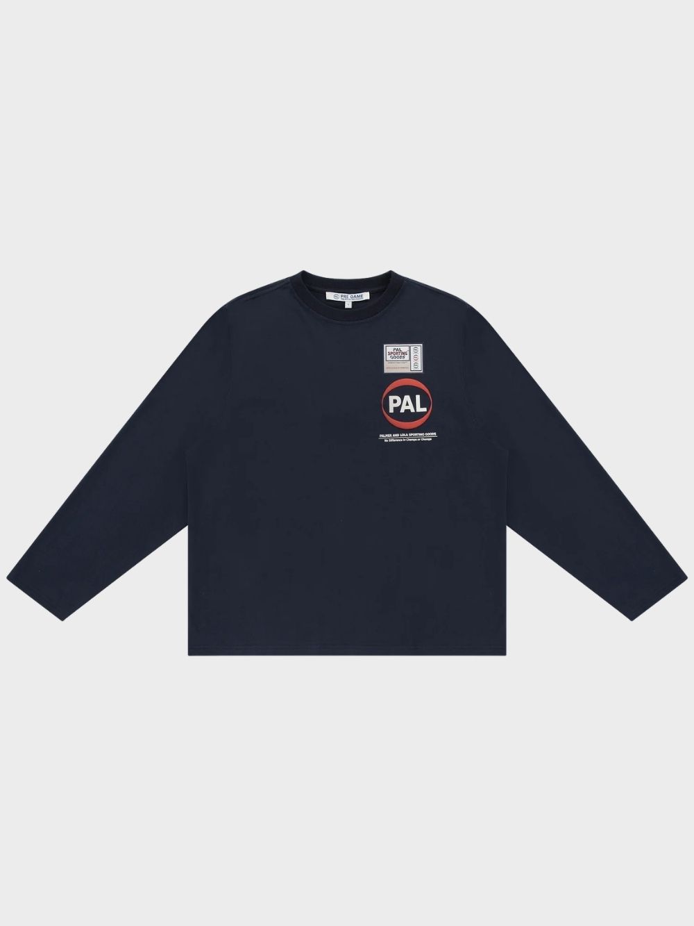 Pal Sporting Goods Pre Game Longsleeve Donkerblauw front Pal Sporting Goods Pre Game Longsleeve Donkerblauw front