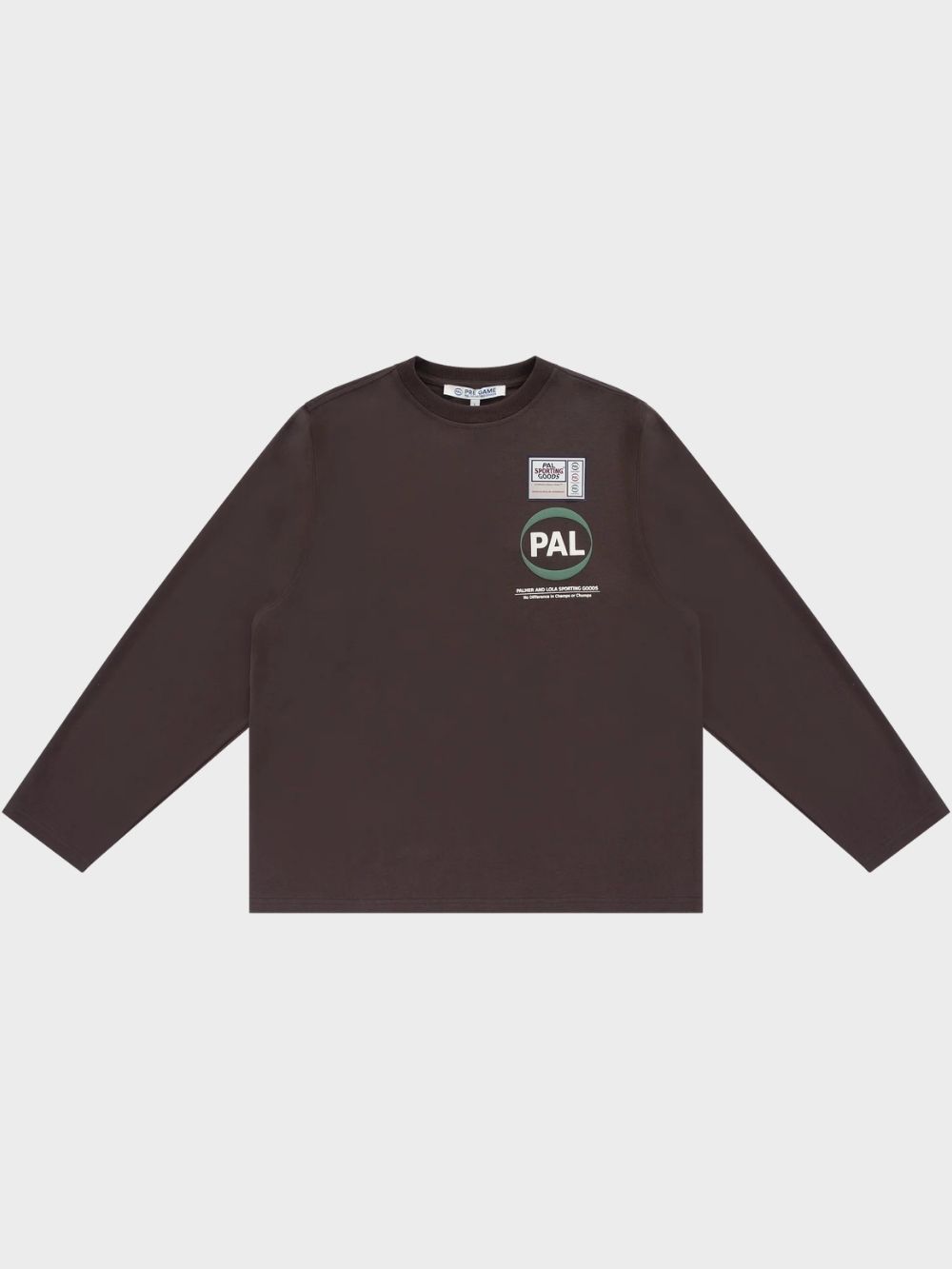 Pal Sporting Goods Pre Game Longsleeve Mahogany front Pal Sporting Goods Pre Game Longsleeve Mahogany front