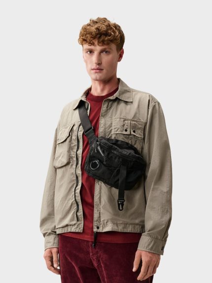 CP Company Mini Waist Bag Zwart voorkant