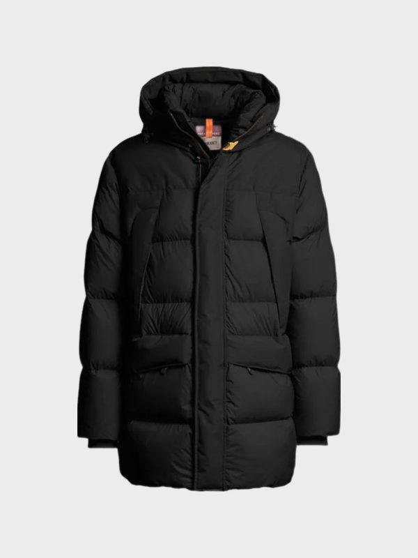 Parajumpers Shedir Down Parka Zwart voorkant