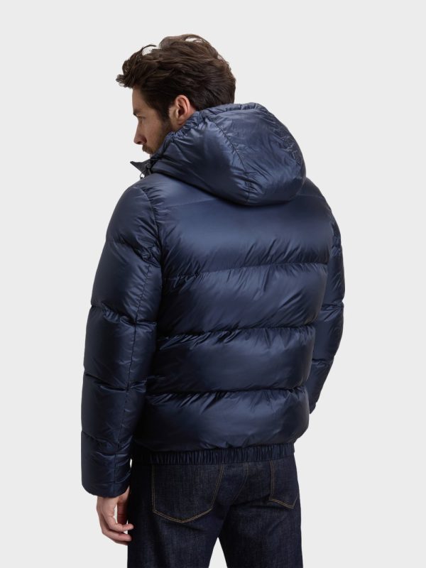 Woolrich Pertex Puffer Donkerblauw voorkant